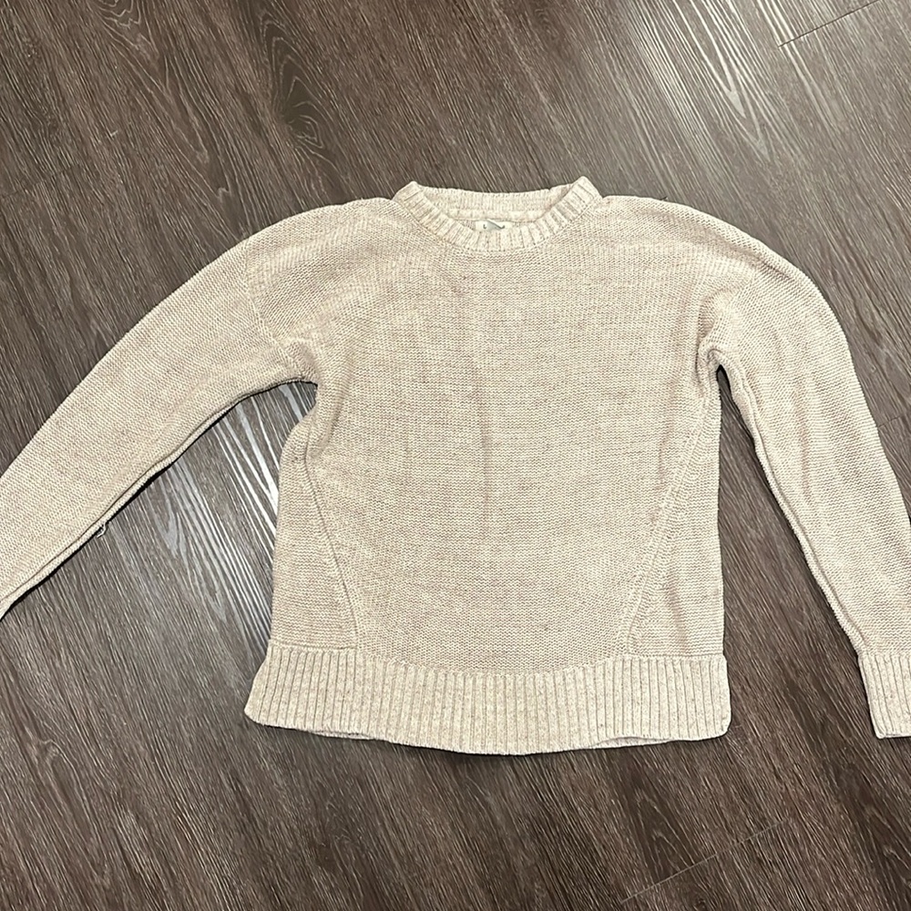 LL Bean cotton linen blend sweater